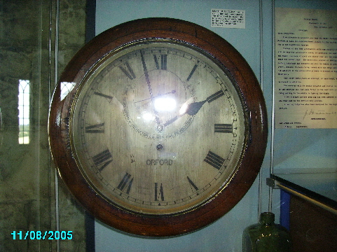 Clock  from Lantern Room in Orfordness Lighthouse