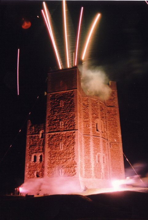 Fireworks at Orford Castle in 1986
